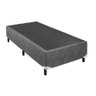 Cama Box Base Casal Com Auxiliar Semi Ortopedica Suede:CINZACHUMBO - 4
