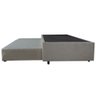 Cama Box Base Casal Com Auxiliar Semi Ortopedica Suede:CINZACHUMBO - 3