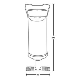 Colchão Casal Inflável + Bomba de Ar Manual Vg Plus - 5