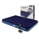 Ver imagem 1 de Colchão Casal Inflável + Bomba de Ar Manual Vg Plus