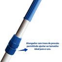 Ver imagem 6 de Cabo Telescópico Alumínio 2 Metros com Manopla Sodramar Azul com Trava de Pressão 200cm