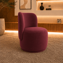 Ver imagem 3 de Poltrona Bia Decorativa Orgânica Suede para Sala Estofada