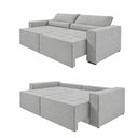 Ver imagem 6 de Sofa Cama 200cm Retratil e Reclinavel 3 Lugares Nepal