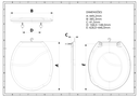 Ver imagem 3 de Assento Tampa para Vaso Sanitário Oval Plus Bellart Verde Água Durín