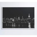 Ver imagem 5 de Quadro Rio Hudson Preto E Branco 120x80 Cm Tecido Canvas