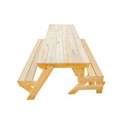 Banco de Jardim que Vira Mesa de Churrasco com Banquetas para 08 Lugares - 6
