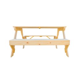 Banco de Jardim que Vira Mesa de Churrasco com Banquetas para 08 Lugares - 4