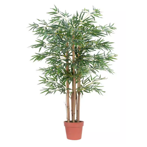Planta Árvore Artificial Bambu Oriental Verde 1,2m