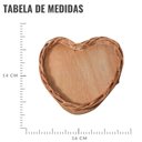 Ver mais imagens de Kit Mini Cestas de Vime Coração Páscoa - 03 Unidades