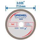 Ver imagem 3 de Disco de Corte Diamantado para Dremel SAW MAX DSM540 DREMEL