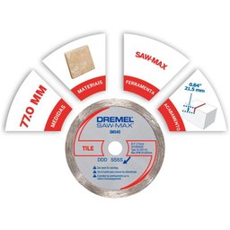 Disco de Corte Diamantado para Dremel SAW MAX DSM540 DREMEL - 2