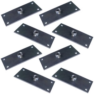 Kit 8 Chapinhas Chapa Reta Fixação Pés Palito Rosca 5/16 Zincada Gran Belo Produtos indicados para f