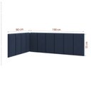 Ver imagem 6 de Cabeceira p/ Cama Box 90x1.90x55 - Riscadinha Infantil - Suede Azul