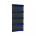 Ver imagem 1 de Kit 5 Bandejas para Gondola Canto 202 Fit 40/60 Preto Pe Azul