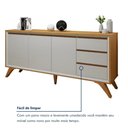 Ver imagem 4 de Buffet Piazza 3 Portas 3 Gavetas Mavaular Off White Naturalle