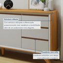 Ver imagem 6 de Buffet Piazza 3 Portas 3 Gavetas Mavaular Off White Naturalle