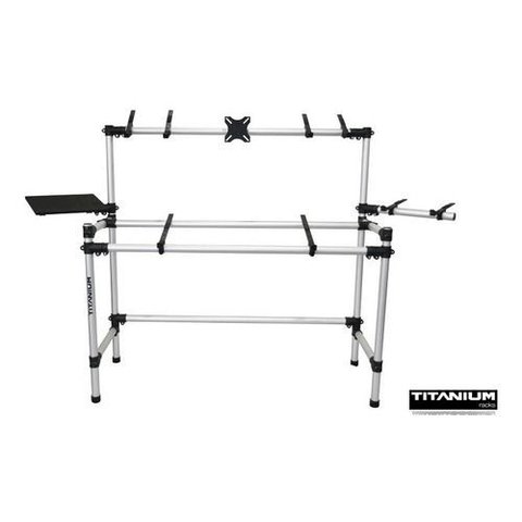 Rack Studio Rs130 Titanium P/ Dj, Estudio, Radio, Produção Musical (acomoda Mesa de Som, Teclado, In