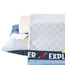 Ver imagem 2 de Jogo de Cama Infantil Astronauta The Explorer 100% Algodão 150 Fios 3 Peças Dohler