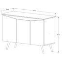 Ver imagem 4 de BUFFET APARADOR ENCANTO 3 PORTAS BRANCO