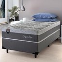 Ver imagem 1 de Conjunto Cama Box Solteiro Sheffield 88x188x65 c/ Molas Ensacadas