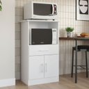 Ver imagem 2 de Balcão Multiuso Forno e Microondas 2 Portas Menu Móveis Branco
