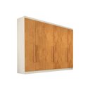 Ver imagem 1 de Guarda Roupa Casal 6 Portas e 6 Gavetas Oslo Off White/Peroba - Europa