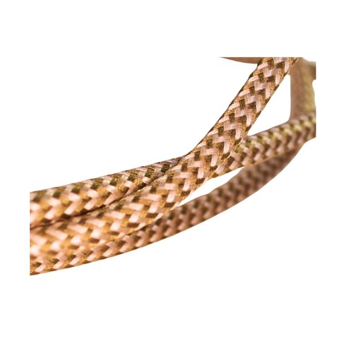 Régua Extensão Elétrica Filtro de Linha Madeira 3 Tomadas:creme e Dourado