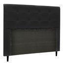 Ver imagem 1 de Cabeceira Luna Para Cama Box Queen 160 cm Corino Preto - D’Rossi