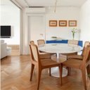 Ver imagem 4 de Mesa de Jantar Tulipa Saarinen Redonda 100 Cm Mármore Branco Extra Linn Design Mesa de Jantar Tulipa