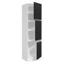 Ver imagem 6 de Paneleiro Armário de Cozinha 60 cm 3 Portas Branco/Preto Glamy Madesa