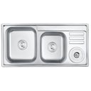 Ver imagem 2 de Pia Dupla de Cozinha com Cesta de Lixo e Dispenser de Facas Inox 92x45cm Belcca Pcd201-02