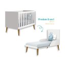 Ver imagem 3 de Quarto de Bebê Berço + Cômoda 3 Gavetas Branco Theo Madeira
