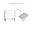 Ver imagem 4 de Quarto de Bebê Berço + Cômoda 3 Gavetas Branco Theo Madeira