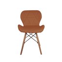 Ver imagem 3 de Conjunto Mesa de Jantar Juliette Preta 135cm com 4 Cadeiras Slim - Marrom