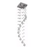 Luminária De Cristal Com 75cm, Com Base De Inox 14x14cm, Para Sala de Estar - 1