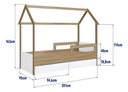 Ver imagem 7 de Cama Infantil Montessoriana Casinha com 2 Gavetas e Colchão - Completa Móveis