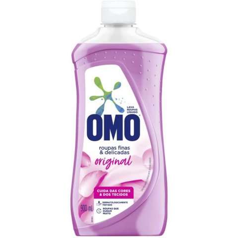 Lava Roupas Omo para Roupas Finas e Delicadas Original - Sabão Liquido 900ml