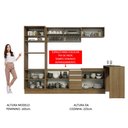 Ver imagem 6 de Armário de Cozinha Completa 315cm Rustic Glamy Madesa 01