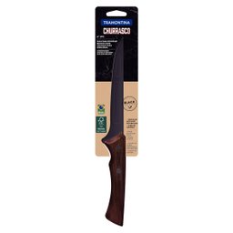 Faca para Desossar Tramontina Churrasco Black com Lâmina em Aço Inox Escurecido e Cabo de Madeira 6" - 2