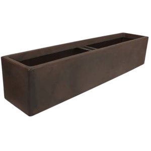 Vaso Floreira Cubo (80x20) Antique Rusty Vasart