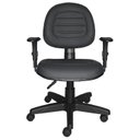 Ver imagem 2 de Cadeira Escritório Giratória Diretor Back System Braço Regulável Executiva Metal