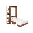 Ver imagem 5 de Cama Multifuncional Juvenil Solteiro Articulada Dobrável CM8013 Amêndoa - Tecno Mobili