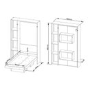 Ver imagem 6 de Cama Multifuncional Juvenil Solteiro Articulada Dobrável CM8013 Amêndoa - Tecno Mobili