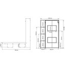Ver imagem 7 de Cama Multifuncional Juvenil Solteiro Articulada Dobrável CM8013 Amêndoa - Tecno Mobili