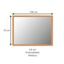 Ver imagem 6 de Espelho Decorativo Retangular com Moldura Dourada 100cmx70 cm Decore Pronto