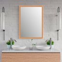 Ver imagem 1 de Espelho Decorativo Retangular com Moldura Dourada 100cmx70 cm Decore Pronto