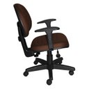 Ver imagem 3 de Cadeira Escritório Giratória Diretor Back System Braço Regulável Executiva Metal