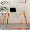 Ver imagem 2 de Mesa Jantar Retangular 1,30 com Vidro Acerola Madeira/off White