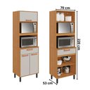 Ver mais imagens de Cozinha Compacta 4 Peças 9 Portas 3 Gavetas com Tampo Itatiaia Napoles