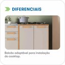 Ver imagem 7 de Cozinha Compacta 4 Peças 9 Portas 3 Gavetas com Tampo Itatiaia Napoles